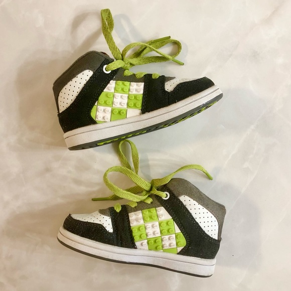 Lego Boys High Top Lace Up Sneakers Runners Size 6 Child’s Athletic Shoes - Picture 2 of 11